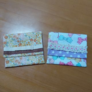 ★いちぢくタルト　ハンドメイド★2点セット！！ 移動ポケットティッシュポーチ