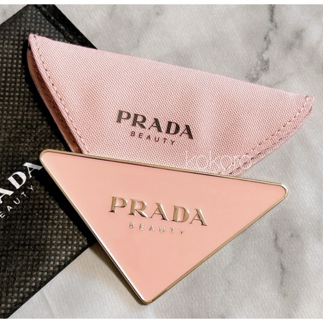 PRADA - プラダ パラドックス 香水ノベルティ ミラー ピンク プレート PRADA - プラダ パラドックス 香水ノベルティ ミラー ピンク プレート
