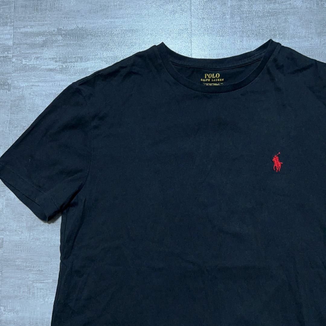 POLO RALPH LAUREN(ポロラルフローレン)のポロラルフローレン ポニーロゴ ブラック 黒 Tシャツ ワンポイントロゴ S メンズのトップス(Tシャツ/カットソー(半袖/袖なし))の商品写真