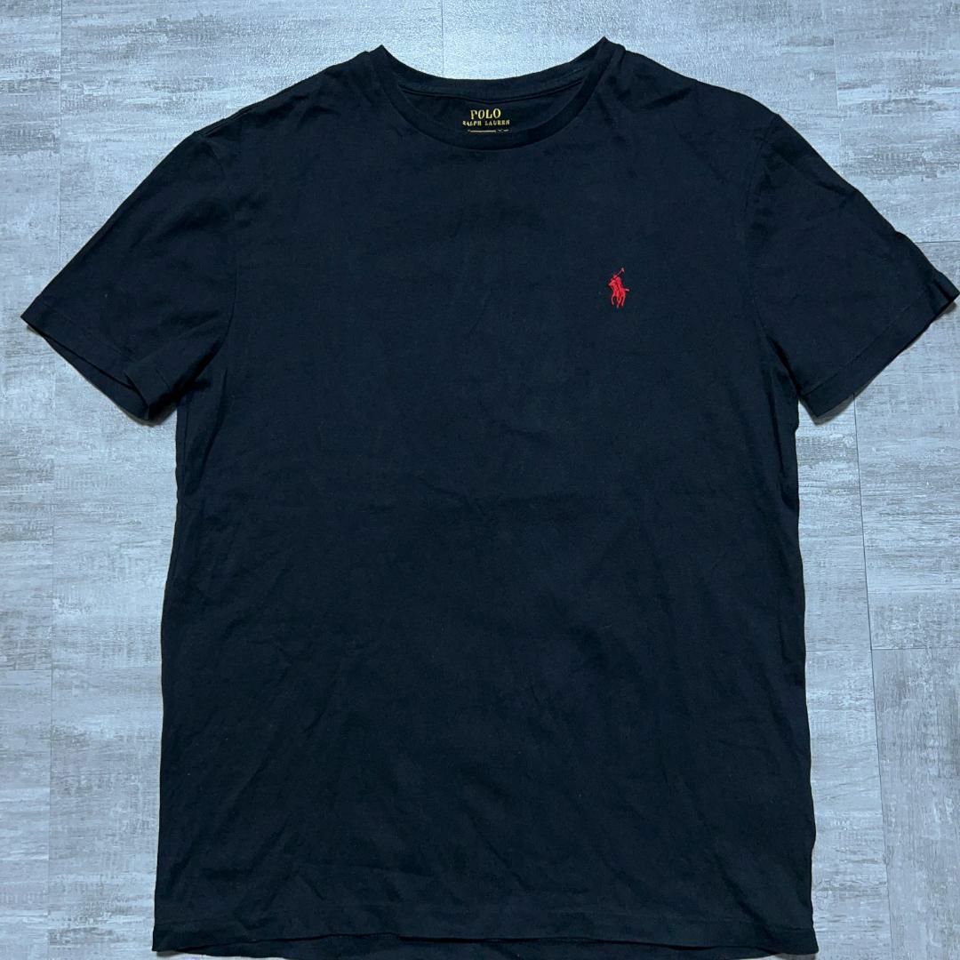 POLO RALPH LAUREN(ポロラルフローレン)のポロラルフローレン ポニーロゴ ブラック 黒 Tシャツ ワンポイントロゴ S メンズのトップス(Tシャツ/カットソー(半袖/袖なし))の商品写真