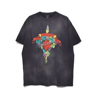 SAINT MICHAEL LM_SS TEE BEATING  BALCK