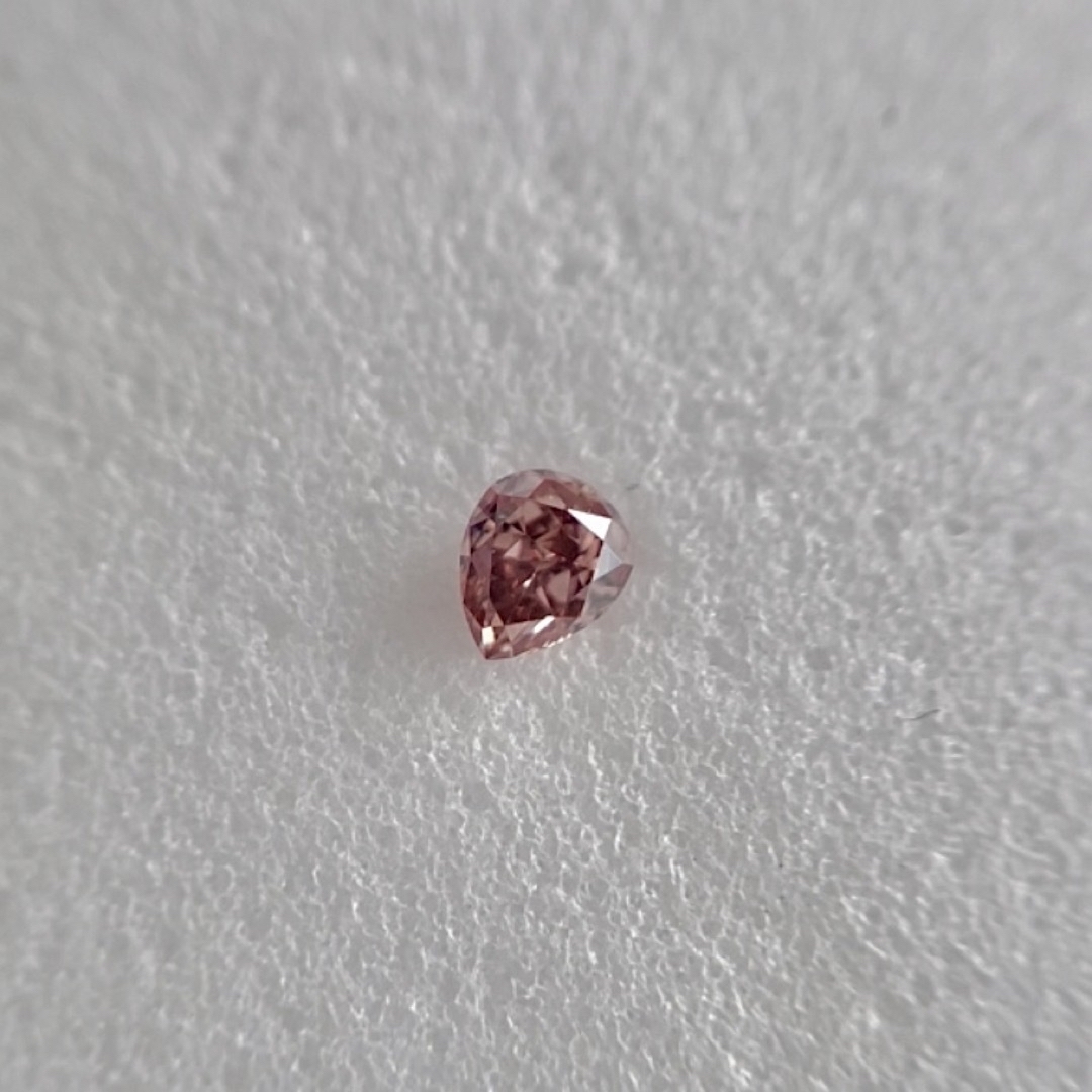 0.049ct SI-1 天然ピンクダイヤモンド FANCY DEEP PINK レディースのアクセサリー(その他)の商品写真