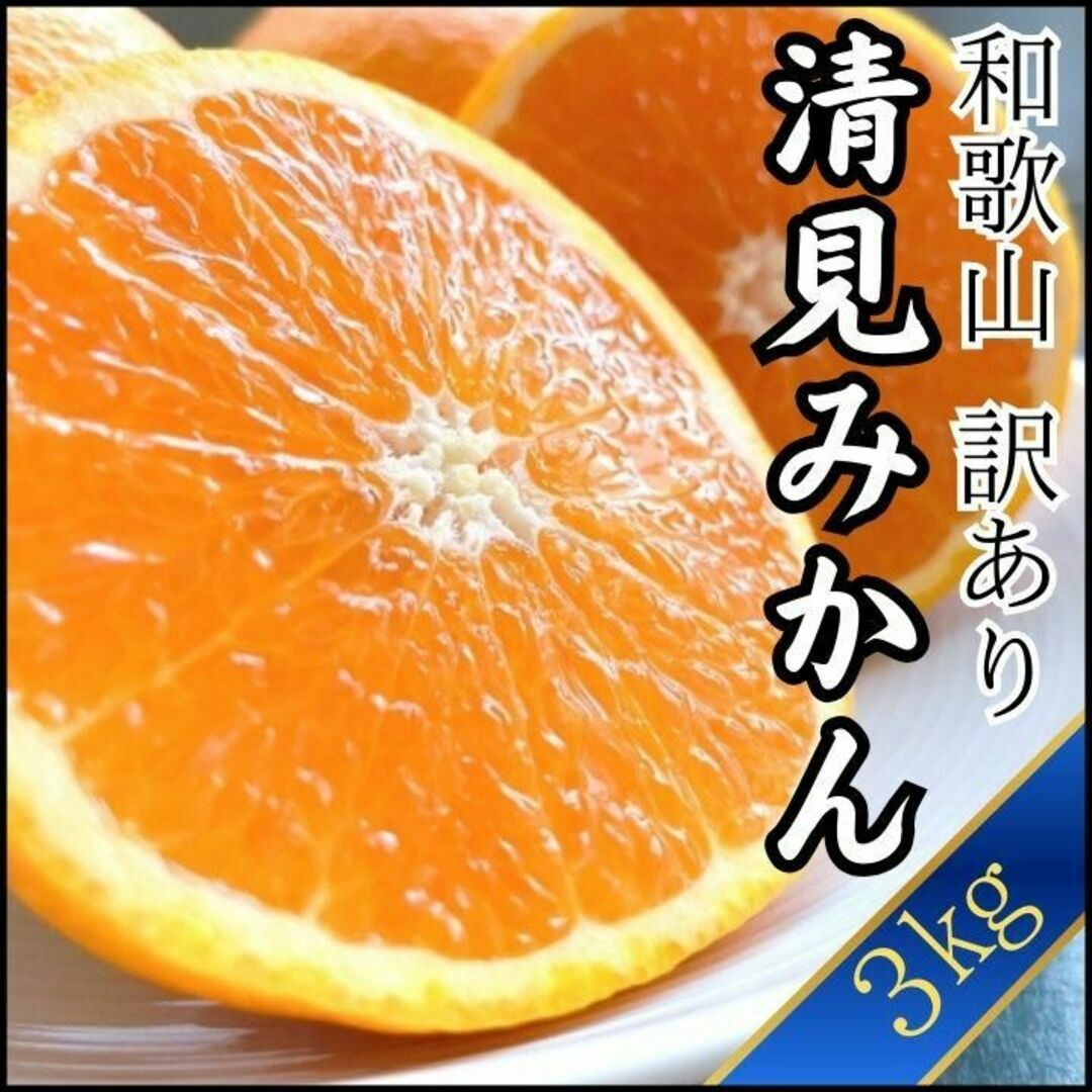 清見みかん 訳あり 3kg 和歌山県産 清見オレンジ 旬の果物 食品/飲料/酒の食品(フルーツ)の商品写真