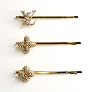 ルイ ヴィトン LOUIS VUITTON バレッタ･ルイザ ヘアクリップ ヘアアクセサリー モノグラム･フラワー モチーフ M01672 【中古】Aランク