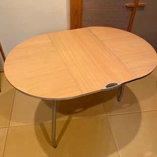 カリガリス(calligaris)のカリガリス　ブリッツ オーバル型フォールディングテーブル　ナチュラル(ダイニングテーブル)