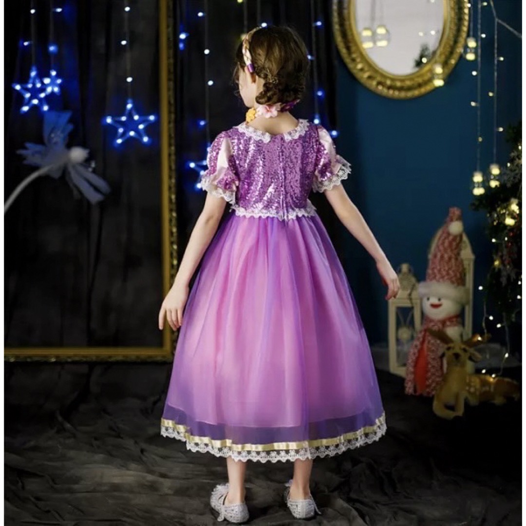 プリンセスドレス　ドレス　プリンセス　110 子供　仮装 キッズドレス   キッズ/ベビー/マタニティのキッズ服女の子用(90cm~)(ワンピース)の商品写真