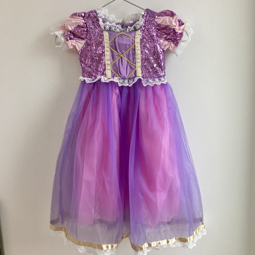 プリンセスドレス　ドレス　プリンセス　110 子供　仮装 キッズドレス   キッズ/ベビー/マタニティのキッズ服女の子用(90cm~)(ワンピース)の商品写真