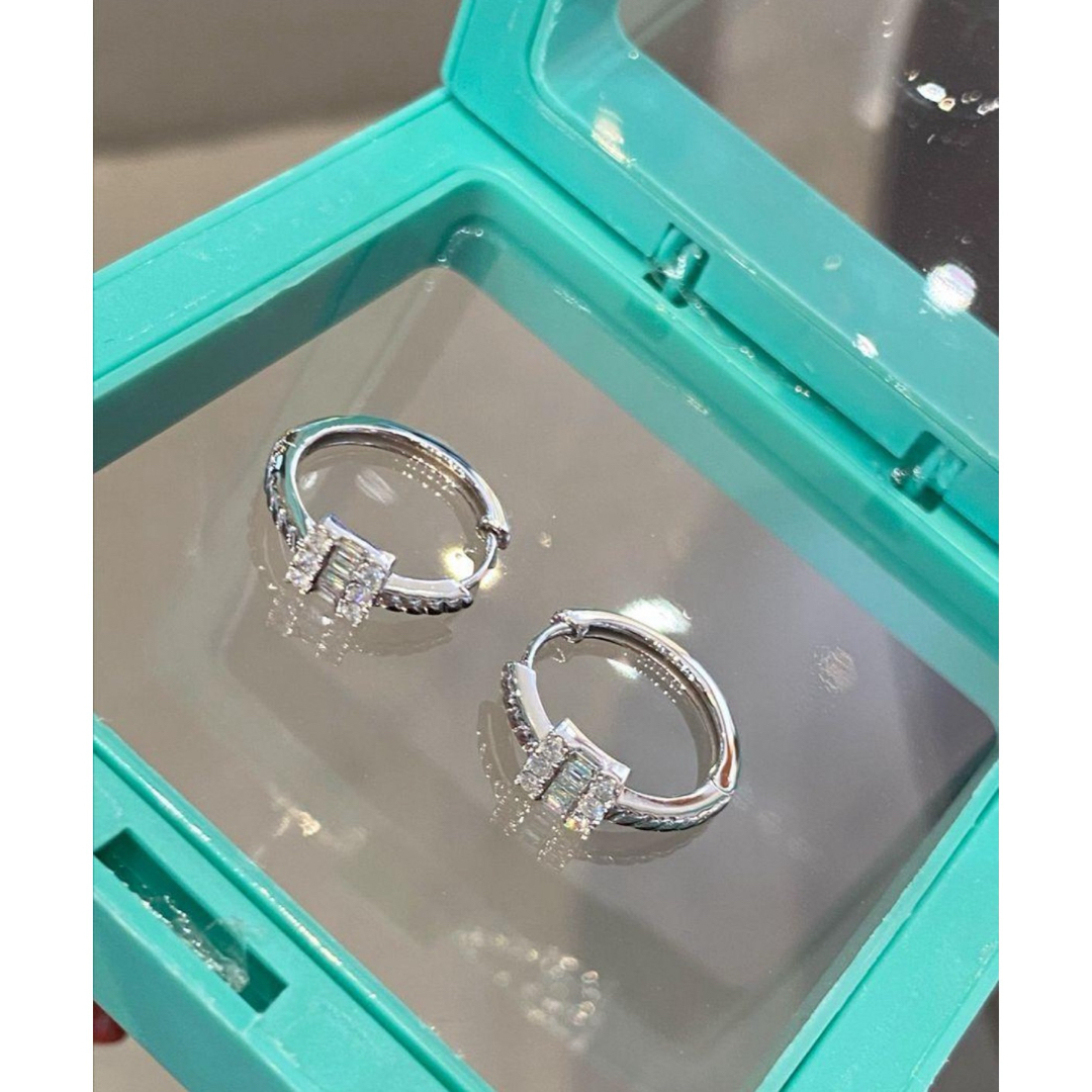 天然ダイヤモンドピアス0.28ct k18 フープピアス リングピアス 天然ダイヤモンドピアス0.28ct k18 フープピアス リングピアス