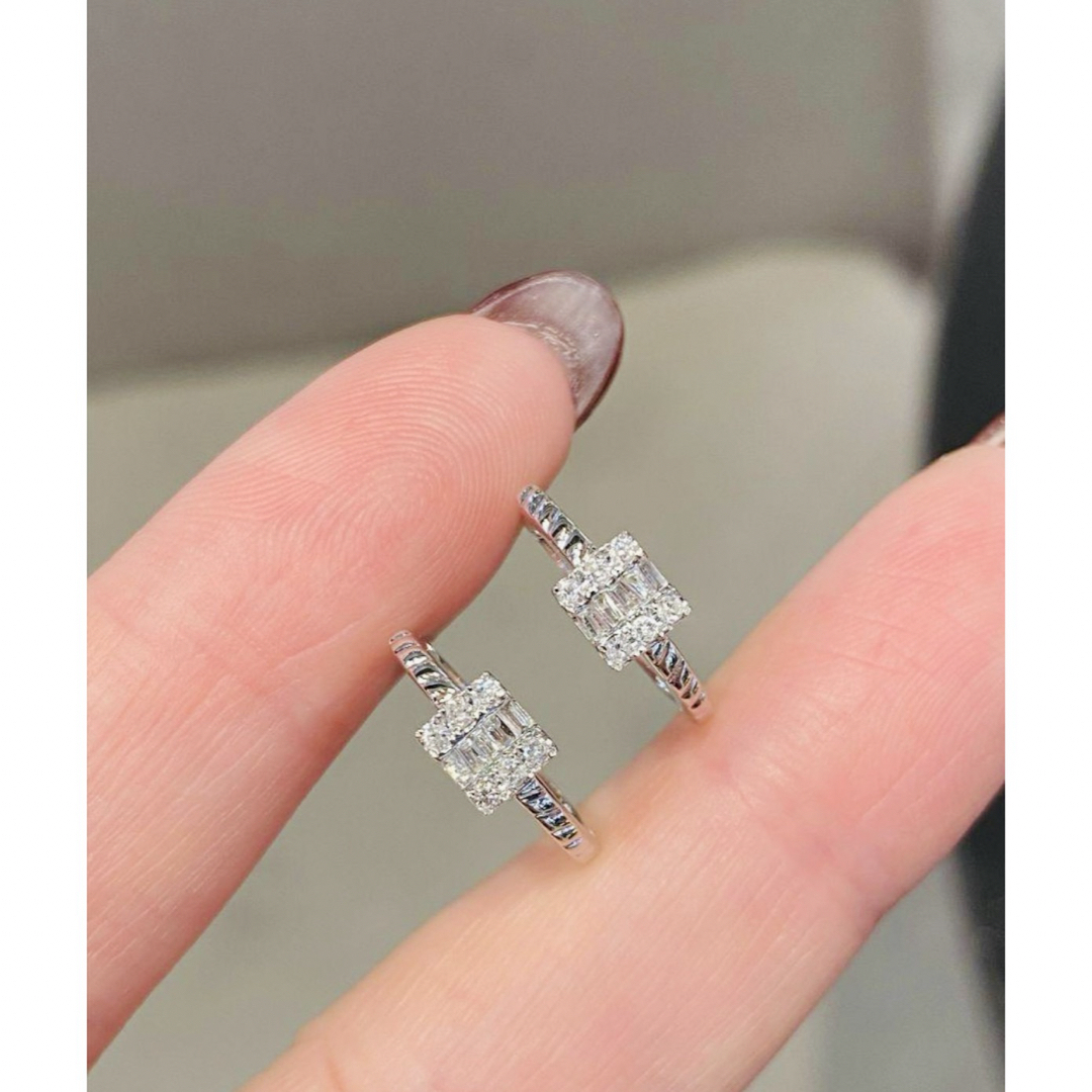 天然ダイヤモンドピアス0.28ct k18 フープピアス リングピアス 天然ダイヤモンドピアス0.28ct k18 フープピアス リングピアス