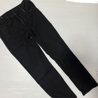 無印良品 メンズ スリムデニムパンツ 31 (78.5㎝) ブラック