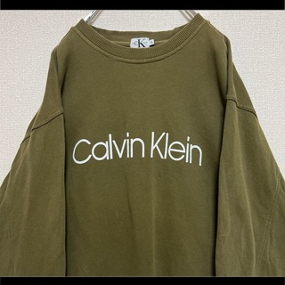 カルバンクライン(Calvin Klein)の★Calvin Klein カルバンクライン スウェット トレーナー カーキ L(スウェット)