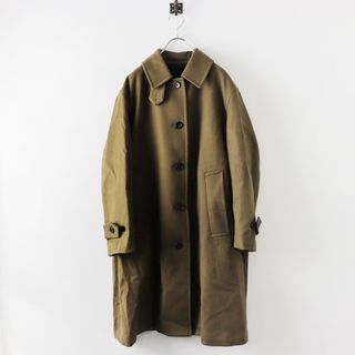 マーガレットハウエル(MARGARET HOWELL)の美品 定価13.2万 2023AW マーガレットハウエル MARGARET HOWELL MILLED WOOL TWILL コート 2/カーキ ウール ロング【2400013824699】(その他)