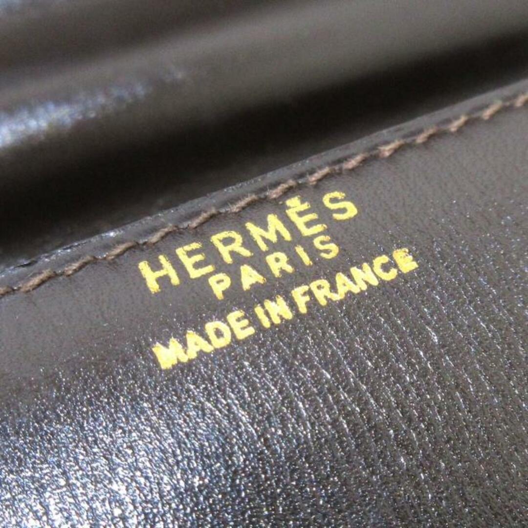 Hermes(エルメス)のHERMES(エルメス) ショルダーバッグ ソローニュ ダークブラウン レザー×ボックスカーフ レディースのバッグ(ショルダーバッグ)の商品写真