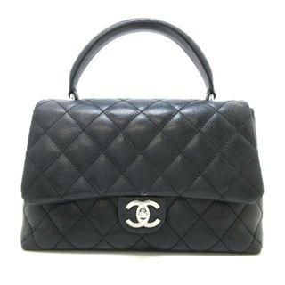 シャネル(CHANEL)のCHANEL(シャネル) ハンドバッグ レディース 台形バッグ/マトラッセ 黒 シルバー金具/フラップバッグ キャビアスキン(ハンドバッグ)