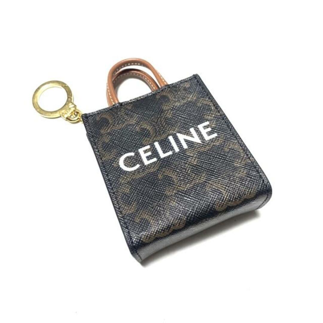 celine(セリーヌ)のCELINE(セリーヌ) キーホルダー(チャーム) マイクロ バーティカルカバ 10I492CZ1.04LU タン トリオンフキャンバス×カーフスキン レディースのファッション小物(キーホルダー)の商品写真