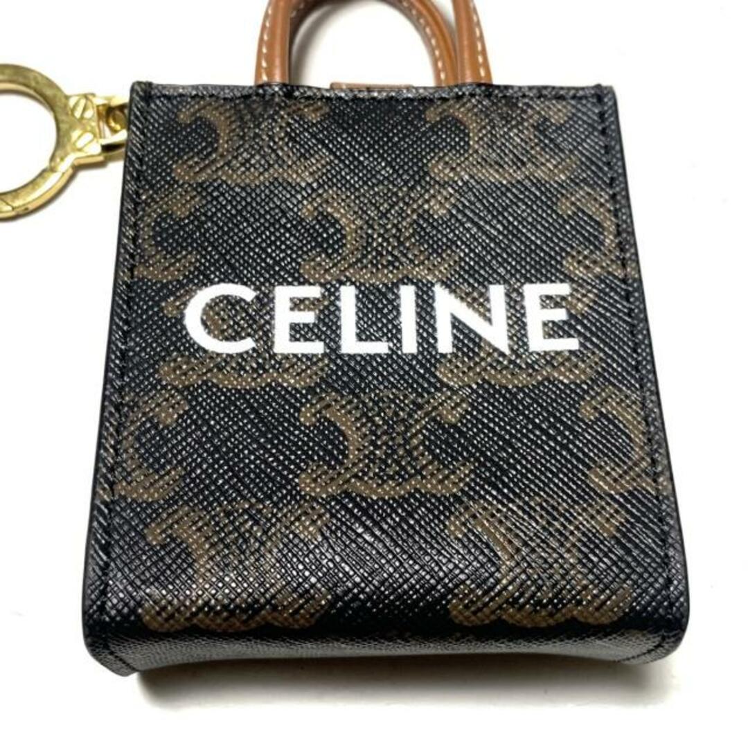 celine(セリーヌ)のCELINE(セリーヌ) キーホルダー(チャーム) マイクロ バーティカルカバ 10I492CZ1.04LU タン トリオンフキャンバス×カーフスキン レディースのファッション小物(キーホルダー)の商品写真