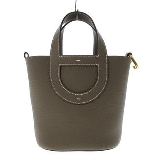 Hermes - HERMES(エルメス) ハンドバッグ新品同様  インザループ18 エトゥープ ゴールド金具 トリヨンクレマンス×ヴォースイフト