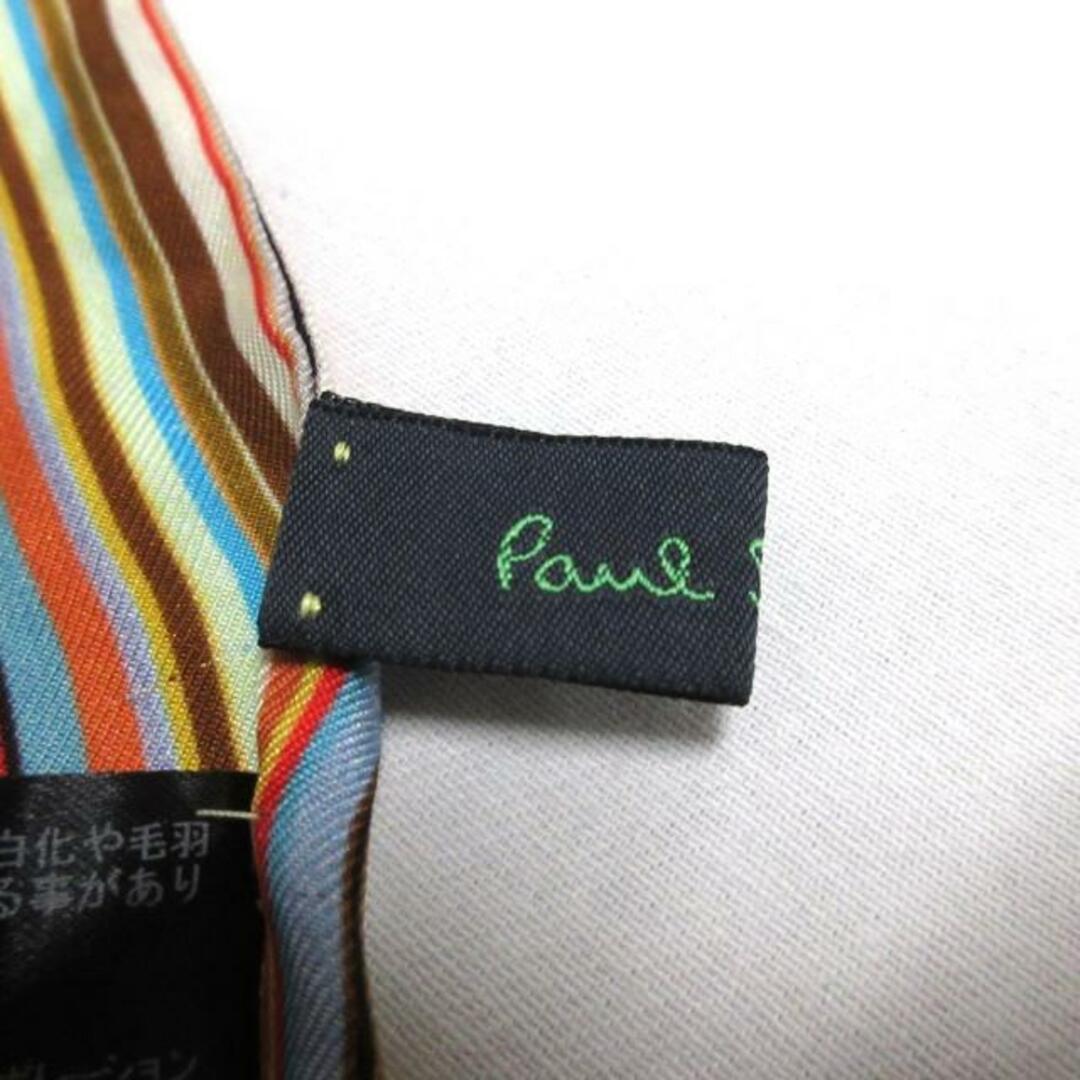 Paul Smith(ポールスミス)のPaulSmith(ポールスミス) スカーフ - イエロー×黒×マルチ レディースのファッション小物(バンダナ/スカーフ)の商品写真