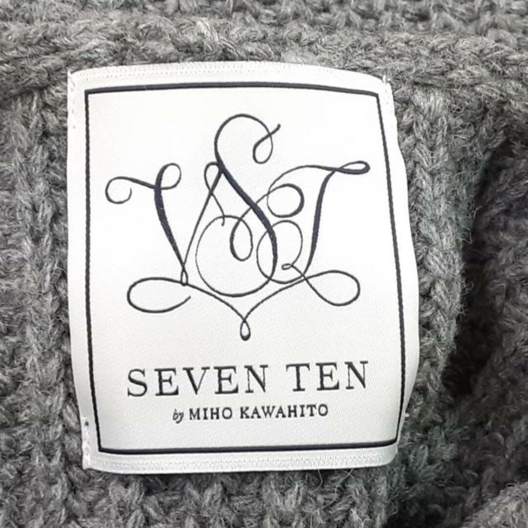 SEVEN TEN by MIHO KAWAHITO(セブンテン バイミホカワヒト) 長袖セーター サイズS レディース美品  - グレー レディースのトップス(ニット/セーター)の商品写真