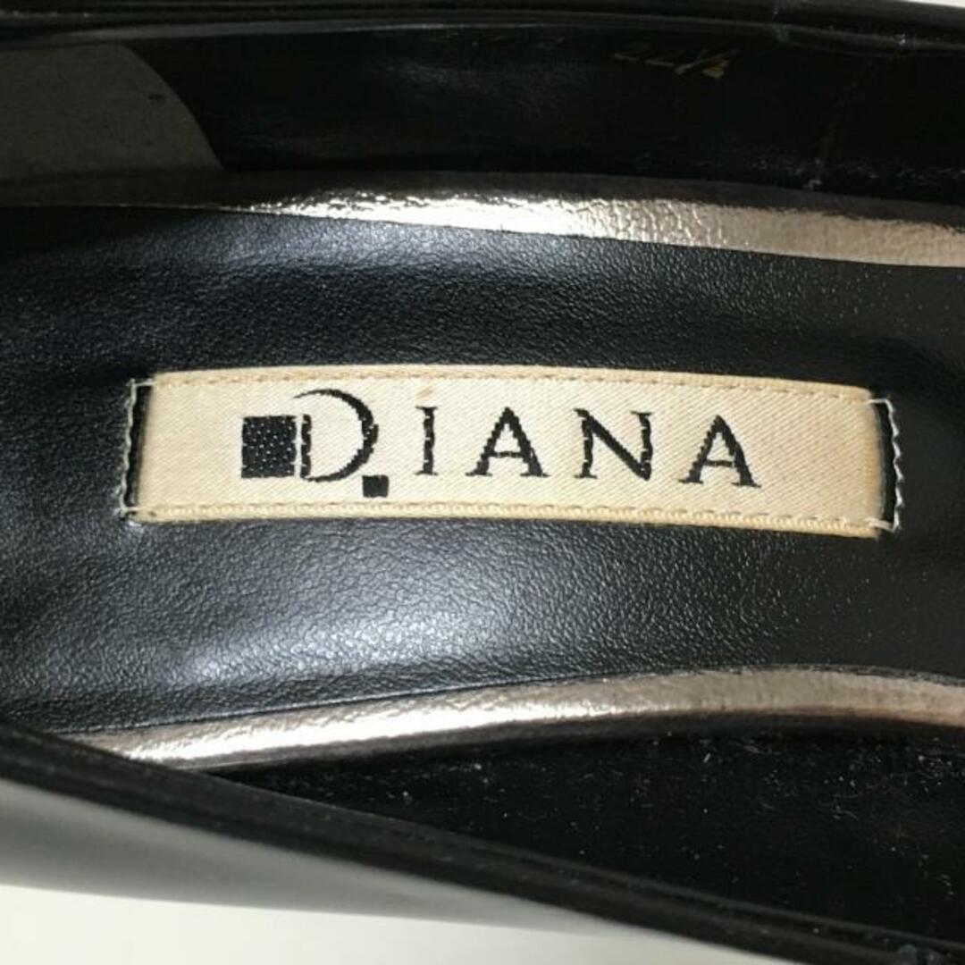 DIANA(ダイアナ)のDIANA(ダイアナ) パンプス 22 1/2 レディース - 黒 レザー レディースの靴/シューズ(ハイヒール/パンプス)の商品写真