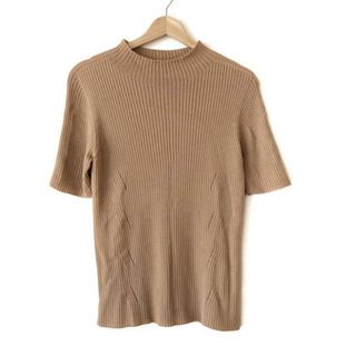 ダックス(DAKS)のDAKS(ダックス) 半袖セーター サイズL レディース - ベージュ ハイネック(ニット/セーター)