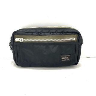 PORTER/吉田(ポーター) ポーチ美品  PXタンカー 376-16897 黒×カーキ PORTER EXCHANGE ナイロンツイル （ポリエステル綿ボンディング加工