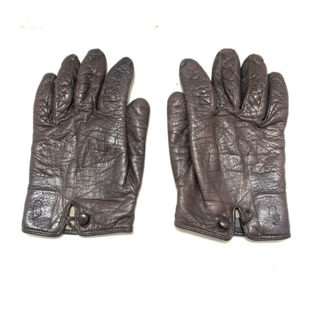 Ralph Lauren(ラルフローレン)のRalphLauren(ラルフローレン) 手袋 メンズ - ダークブラウン レザー メンズのファッション小物(手袋)の商品写真