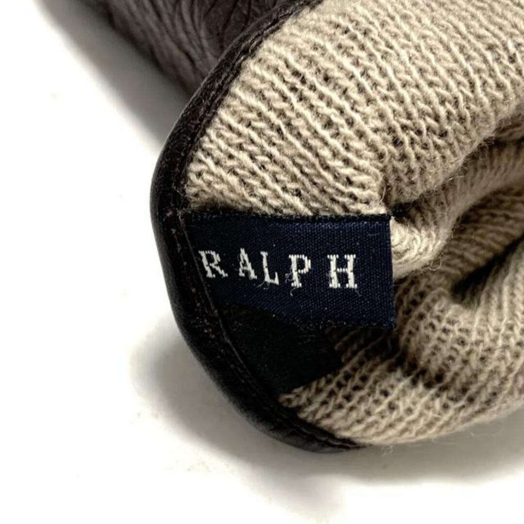 Ralph Lauren(ラルフローレン)のRalphLauren(ラルフローレン) 手袋 メンズ - ダークブラウン レザー メンズのファッション小物(手袋)の商品写真