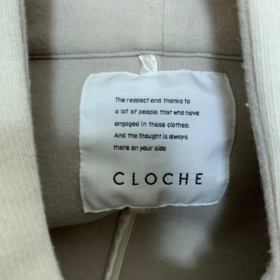 CLOCHE(クロチェ) コート サイズ02 M レディース美品  - アイボリー 長袖/ジップアップ/春/秋 レディースのジャケット/アウター(その他)の商品写真