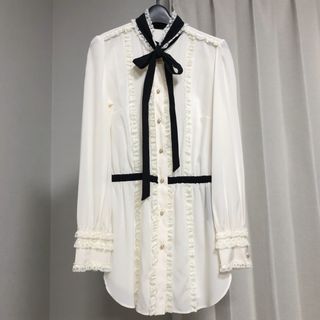 ドルチェアンドガッバーナ(DOLCE&GABBANA)のDOLCE&GABBANA☆新品☆シルクシフォンブラウス(シャツ/ブラウス(長袖/七分))