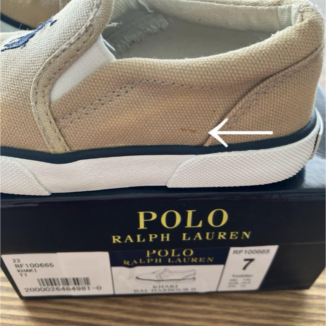 POLO RALPH LAUREN(ポロラルフローレン)の【靴のみ】ポロ　ラルフローレン　スリッポン　スニーカー　13cm キッズ/ベビー/マタニティのベビー靴/シューズ(~14cm)(スリッポン)の商品写真