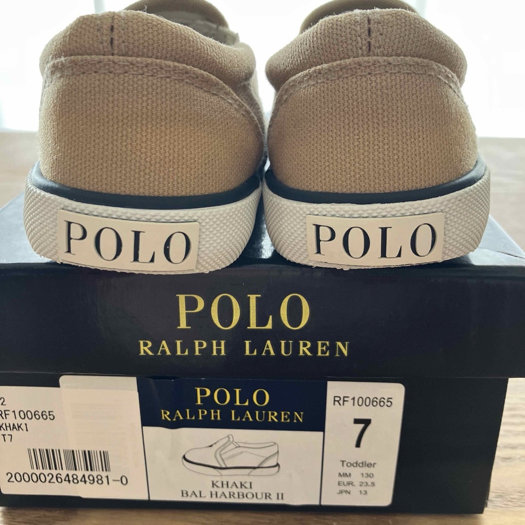 POLO RALPH LAUREN(ポロラルフローレン)の【靴のみ】ポロ　ラルフローレン　スリッポン　スニーカー　13cm キッズ/ベビー/マタニティのベビー靴/シューズ(~14cm)(スリッポン)の商品写真