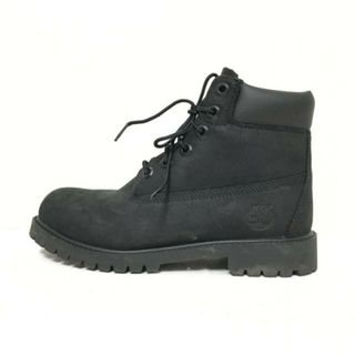 ティンバーランド(Timberland)のTimberland(ティンバーランド) ショートブーツ 23.5 レディース - 黒 ヌバック(ブーツ)