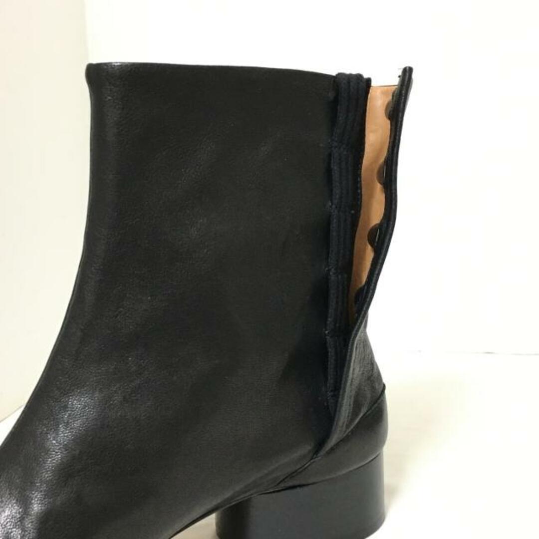 Maison Margiela(メゾンマルジェラ) ショートブーツ 37 レディース タビブーツ S58WU0273P3753T8013 黒 タグ付き レザー レディースの靴/シューズ(ブーツ)の商品写真