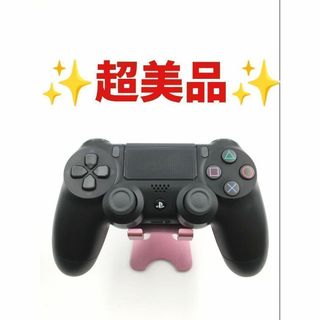 プレイステーション4(PlayStation4)の超美品 PS4 コントローラー DUALSHOCK4 純正 ブラック　b-314(その他)