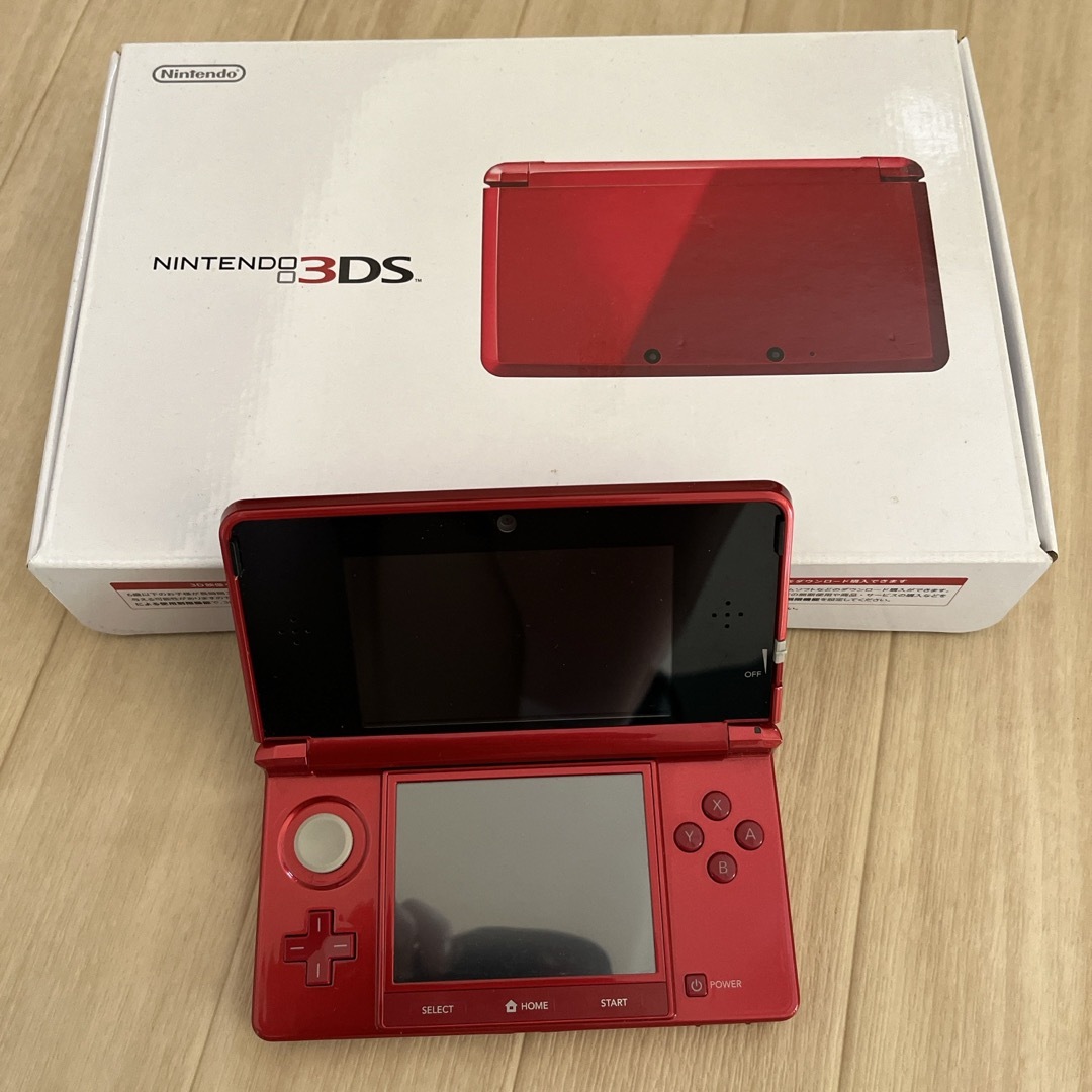 ニンテンドーDS(ニンテンドーDS)の3ds メタリックレッド エンタメ/ホビーのゲームソフト/ゲーム機本体(携帯用ゲームソフト)の商品写真