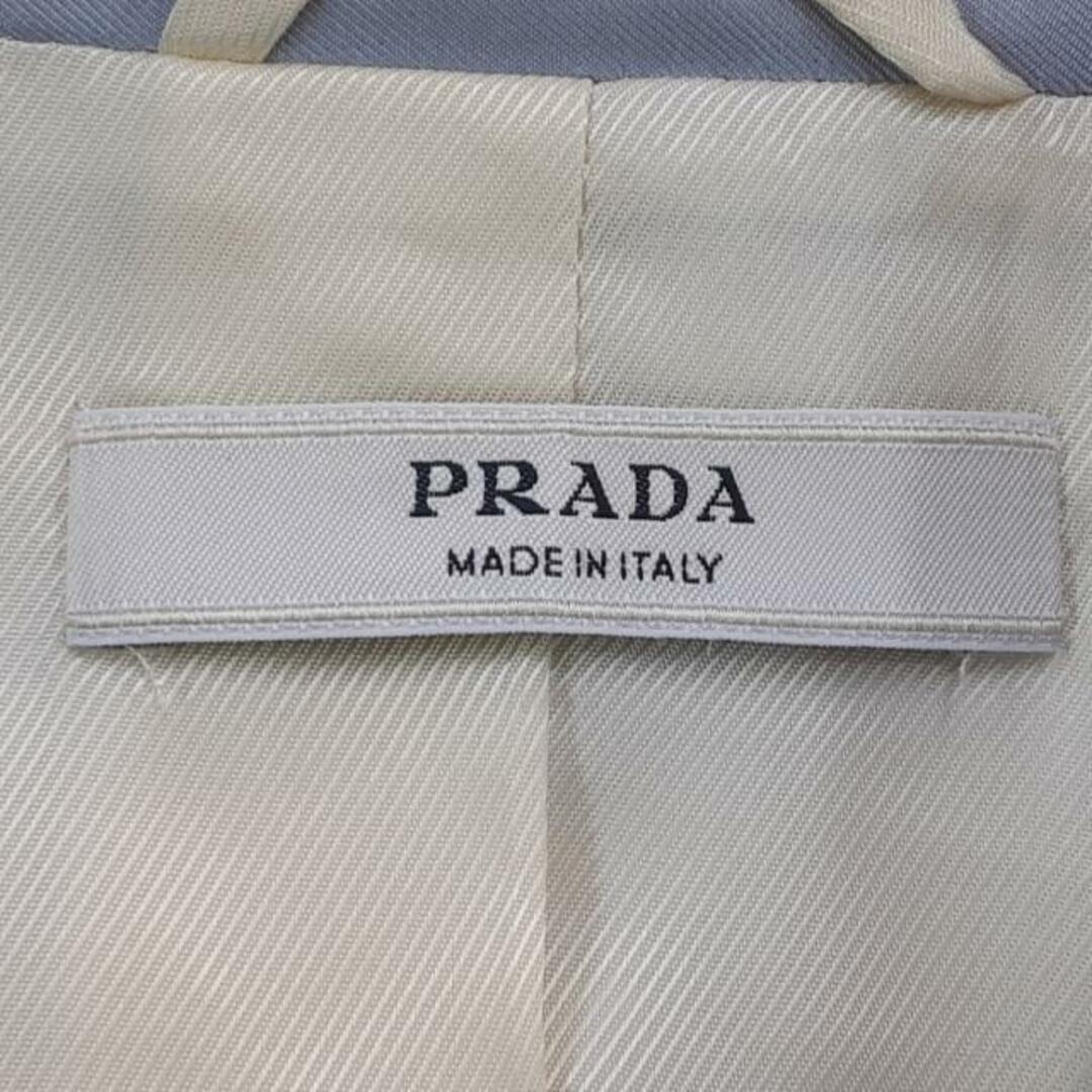 PRADA(プラダ)のPRADA(プラダ) ジャケット サイズ42 M レディース美品  - アイボリー×ライトブルー 長袖/シルク/グラデーション/春/秋 レディースのジャケット/アウター(その他)の商品写真
