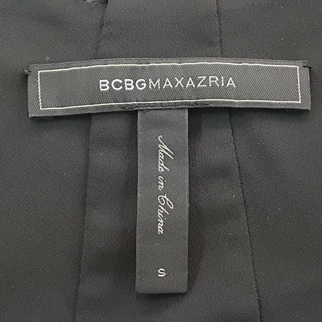 BCBGMAXAZRIA(ビーシービージーマックスアズリア)のBCBGMAXAZRIA(ビーシービージーマックスアズリア) ワンピース サイズS レディース美品  - 黒×白 ノースリーブ/ひざ丈 レディースのワンピース(その他)の商品写真