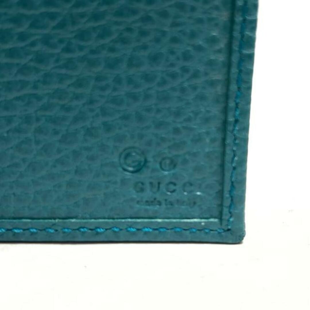 Gucci(グッチ)のGUCCI(グッチ) 長財布 GG柄 346058 ベージュ×ブルーグリーン ジャガード×レザー レディースのファッション小物(財布)の商品写真