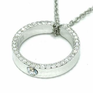 SWAROVSKI - SWAROVSKI(スワロフスキー) ネックレス美品  - スワロフスキークリスタル×金属素材 クリア×シルバー