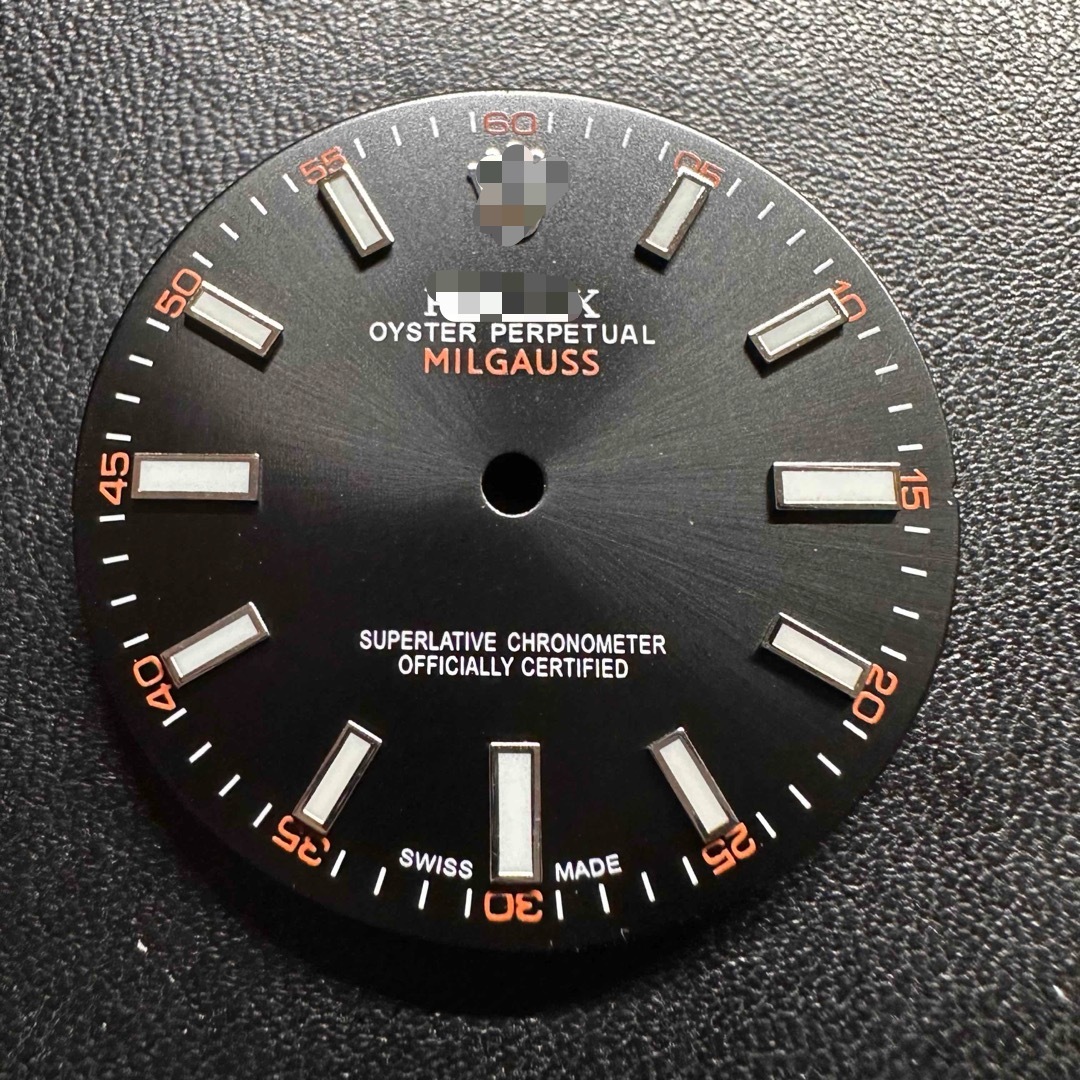 Mod 腕時計用パーツ カスタム 文字盤 R milgauss メンズの時計(腕時計(アナログ))の商品写真