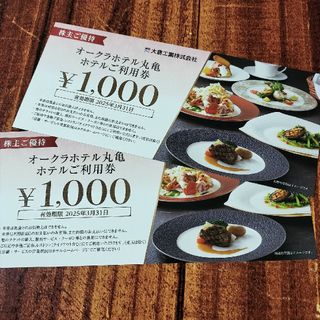 オークラホテル丸亀 ホテル利用券 2000円分(その他)