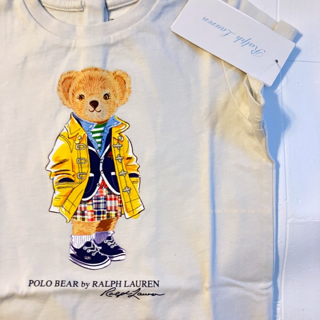 Ralph Lauren(ラルフローレン)の24m90cm  半袖　白　ベア　ラルフローレン キッズ/ベビー/マタニティのキッズ服女の子用(90cm~)(Tシャツ/カットソー)の商品写真