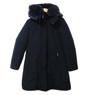 ウールリッチ(WOOLRICH)のWOOLRICH(ウールリッチ) ダウンコート サイズM レディース美品  - 黒 長袖/ラビットファー/冬(ダウンコート)