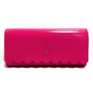 ケイトスペードニューヨーク(kate spade new york)のKate spade(ケイトスペード) 長財布 リリーアベニュー パテント シンディー PWRU5165 ピンク エナメル（レザー）(財布)