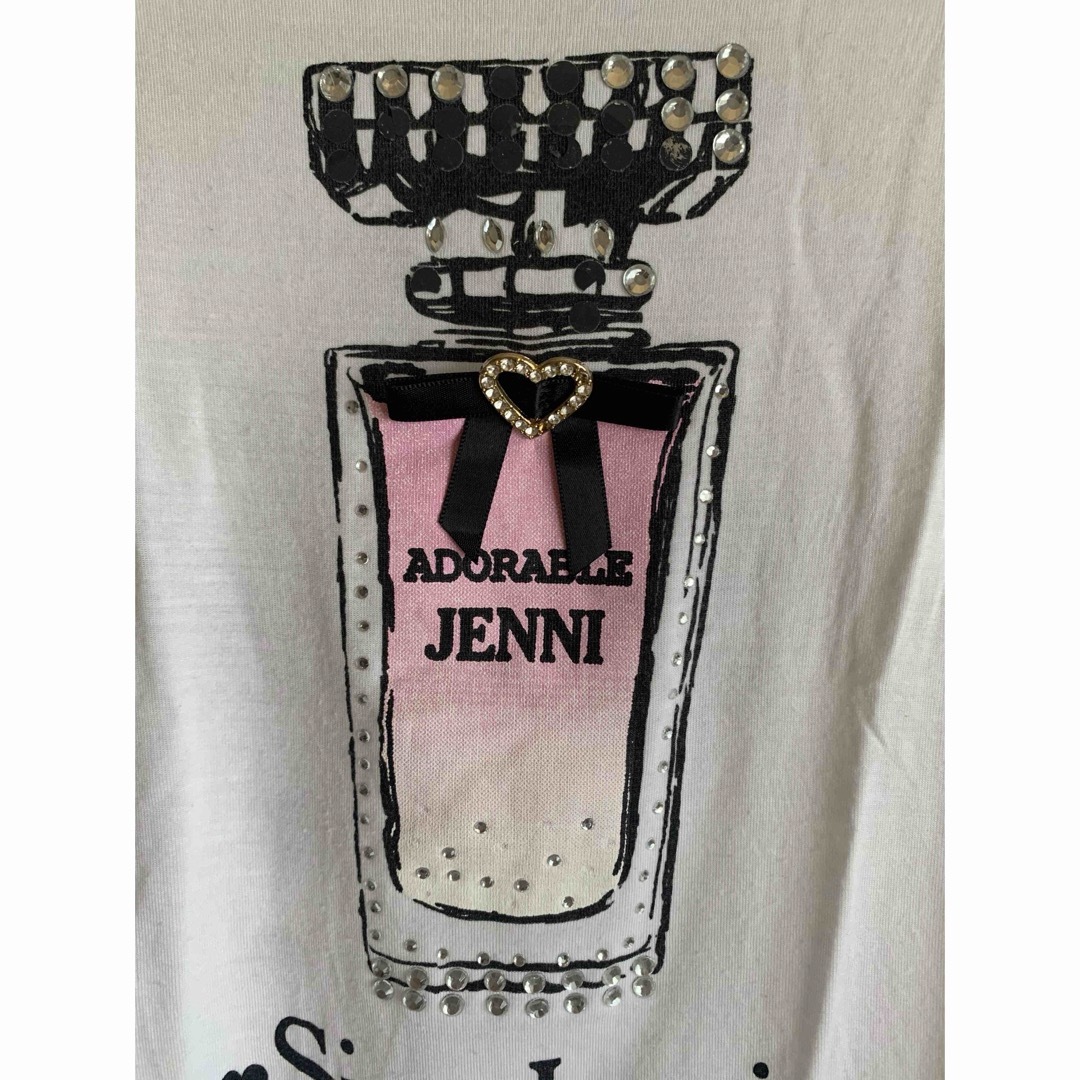 JENNI(ジェニィ)の【Jenni】香水ビン　キラキラストーン入り　Tシャツ　140 キッズ/ベビー/マタニティのキッズ服女の子用(90cm~)(Tシャツ/カットソー)の商品写真