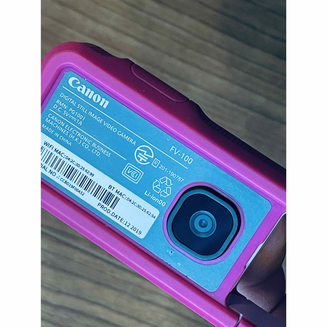 Canon(キヤノン)のiNSPiC REC FV-100-PK スマホ/家電/カメラのカメラ(コンパクトデジタルカメラ)の商品写真