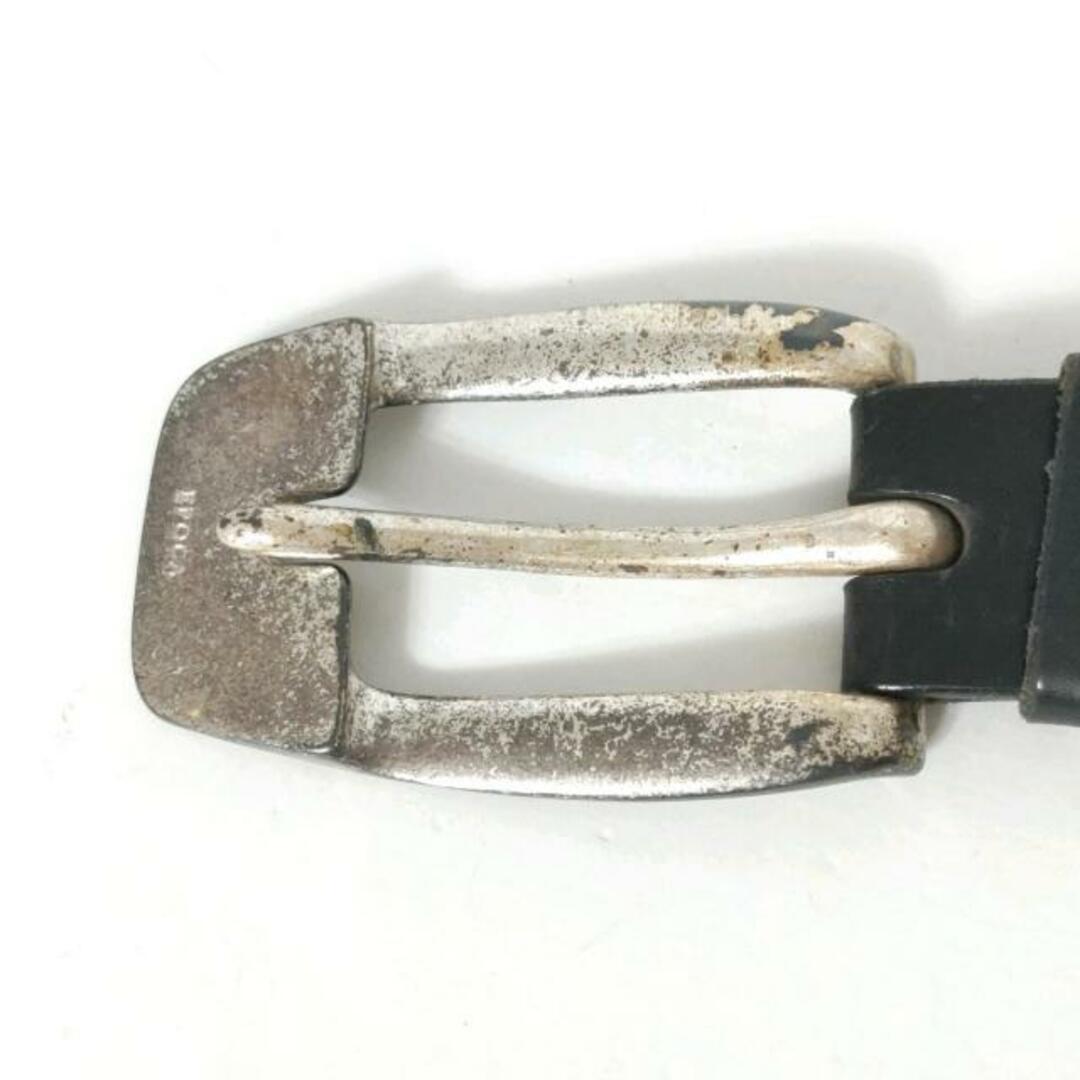 EPOCA(エポカ)のEPOCA(エポカ) ベルト - 黒×シルバー レザー×金属素材 レディースのファッション小物(ベルト)の商品写真