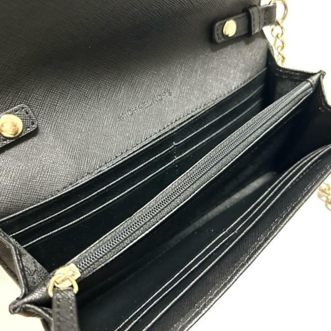 Michael Kors(マイケルコース)のMICHAEL KORS(マイケルコース) 財布新品同様  - 32F4GTVC9L 黒 チェーンウォレット レザー レディースのファッション小物(財布)の商品写真