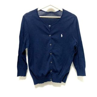 ラルフローレン(Ralph Lauren)のRalphLauren(ラルフローレン) カーディガン サイズ5f M レディース - ネイビー 長袖(カーディガン)